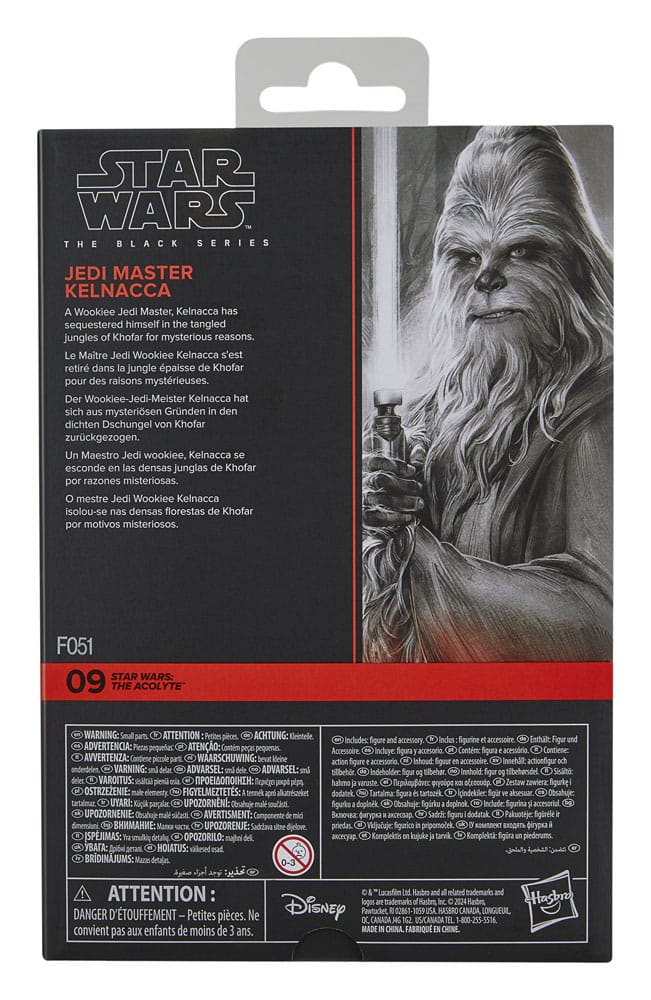 Hasbro Star Wars The Acolyte Black Series Jedi Master Kelnacca Actionfigur