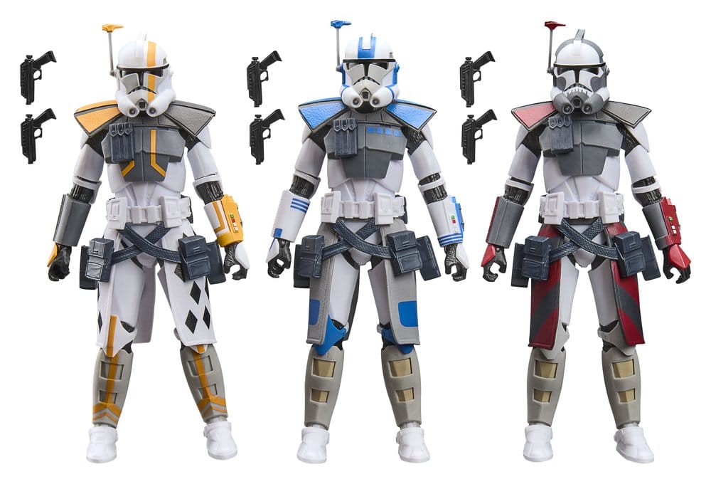 Hasbro Star Wars The Clone Wars ARC Trooper Havoc Colt & Blitz Black Series 3er-Pack Actionfiguren