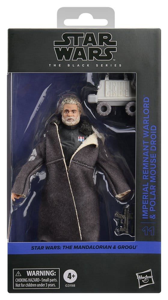 Hasbro Star Wars The Mandalorian & Grogu Black Series Imperial Remnant Warlord & Polar Mouse Droid Actionfigur
