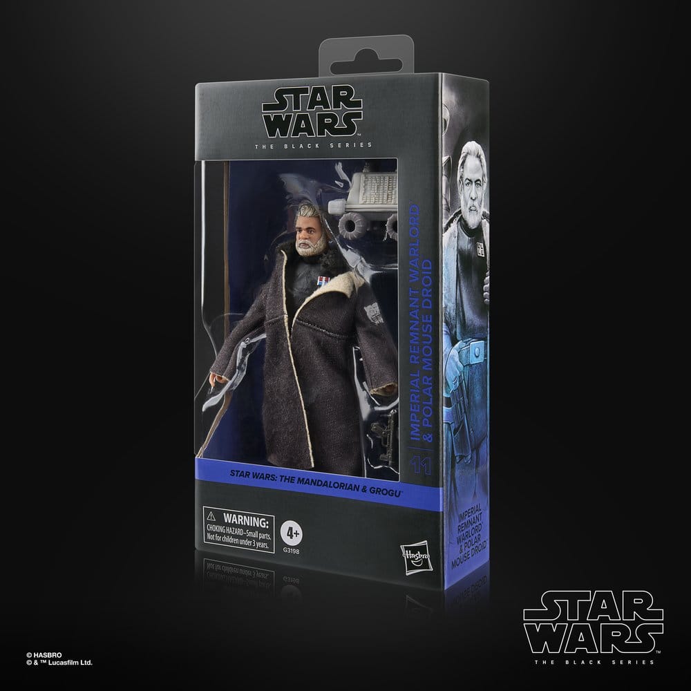 Hasbro Star Wars The Mandalorian & Grogu Black Series Imperial Remnant Warlord & Polar Mouse Droid Actionfigur