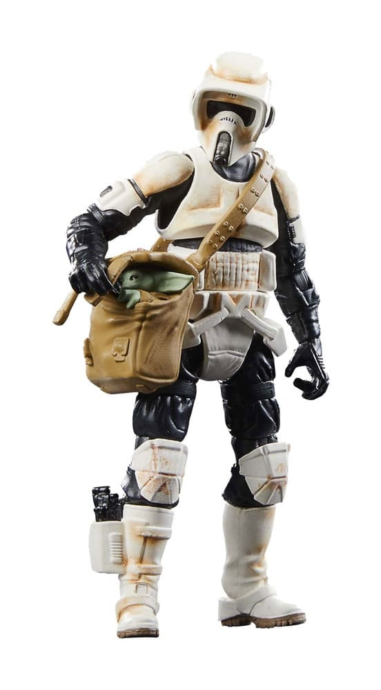 Hasbro Star Wars - The Mandalorian Speeder Bike mit Scout Trooper & Grogu Vintage Collection Actionfigur