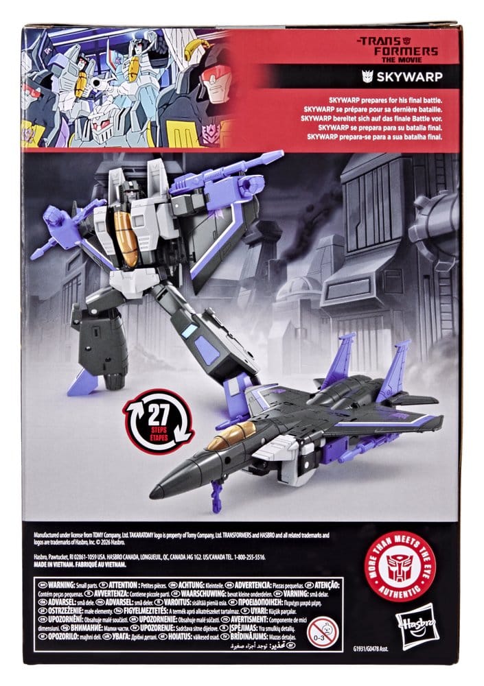 Hasbro The Transformers The Movie Skywarp Studio Series Voyager Class Actionfigur