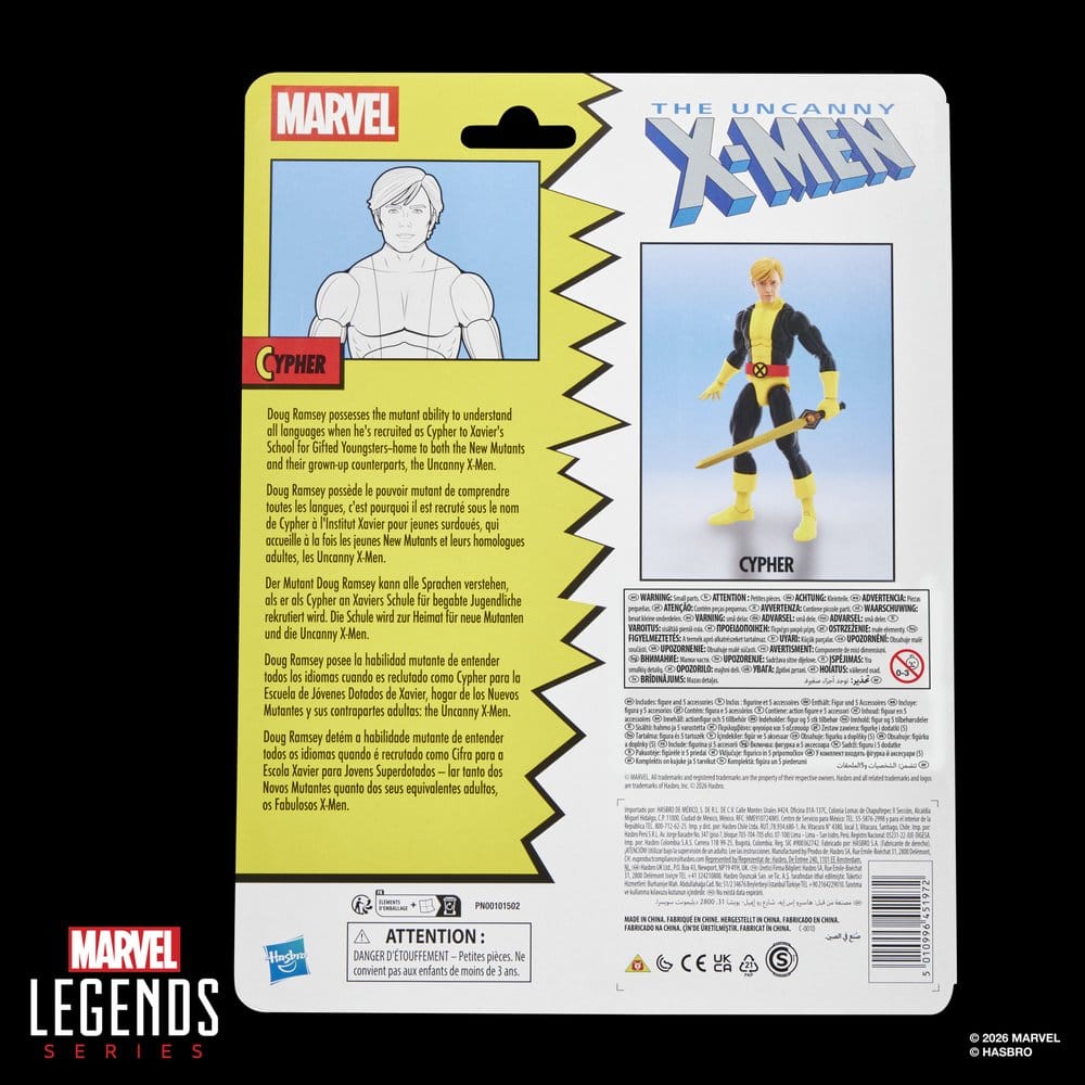 Hasbro The Uncanny X-Men Cypher Marvel Legends Actionfigur