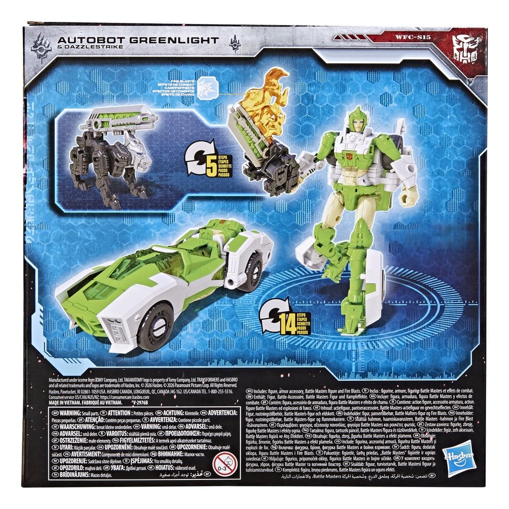Hasbro Transformers War for Cybertron Siege Deluxe Class Autobot Greenlight Battle Masters Dazzlestrike Actionfigur