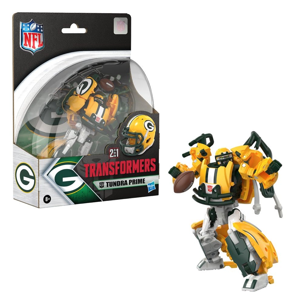 Hasbro Transformers X NFL Green Bay Packers Tundra Prime Actionfigur
