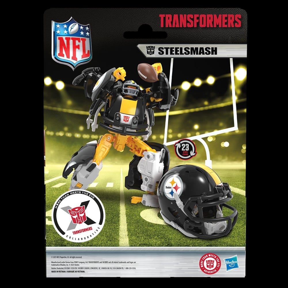 Hasbro Transformers x NFL Pittsburgh Steelers Steelsmash Actionfigur
