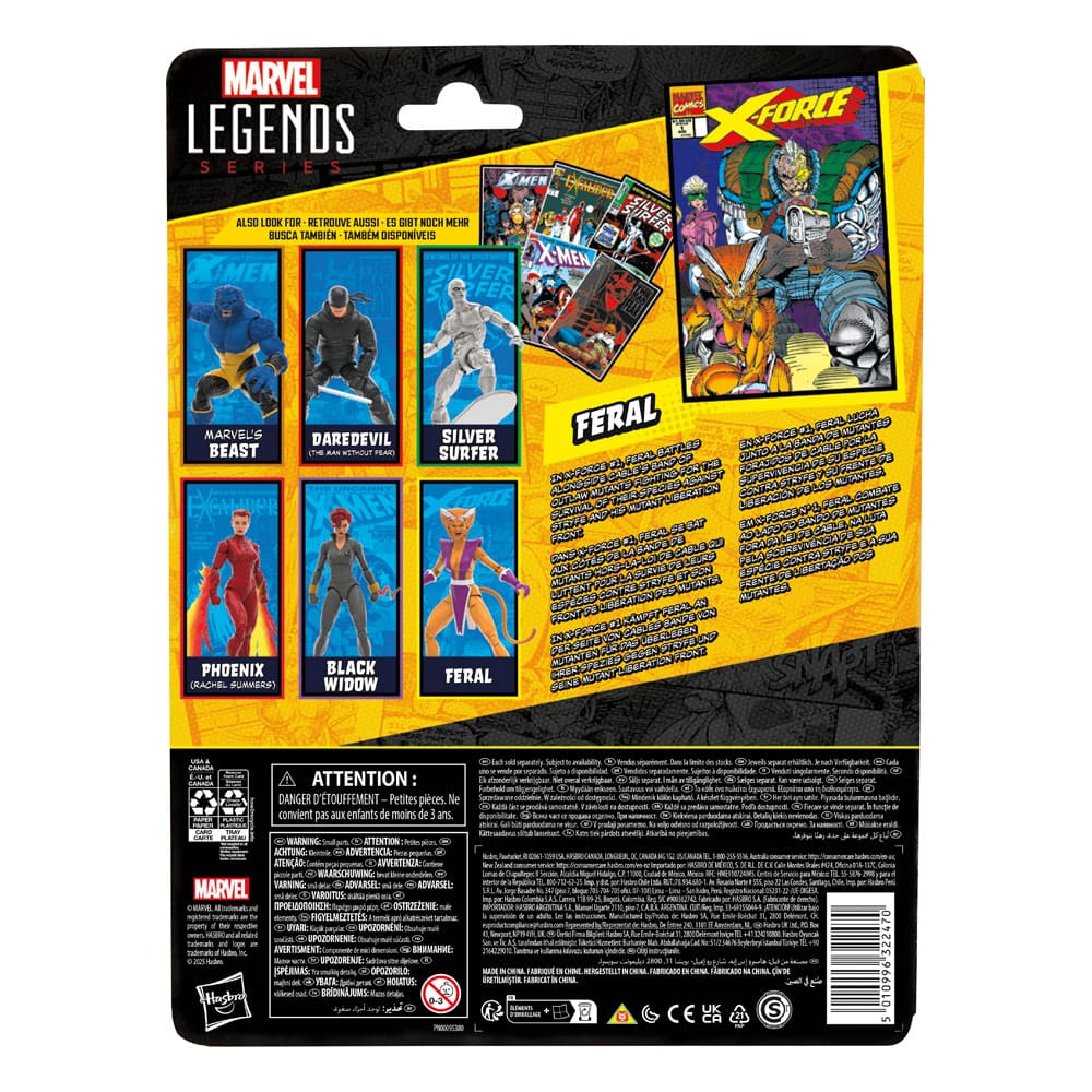 Hasbro X-Force Feral Marvel Legends Actionfigur