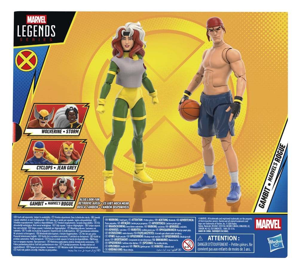 Hasbro X-Men '97 Marvel Legends Gambit & Marvel's Rogue 2er-Pack Actionfiguren