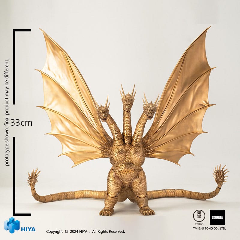 Hiya Toys Godzilla vs King Ghidorah King Ghidorah Exquisite Basic Actionfigur - Beschädigte Verpackung