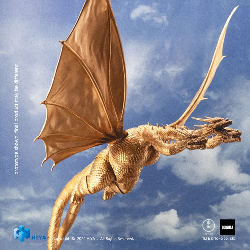 Hiya Toys Godzilla vs King Ghidorah King Ghidorah Exquisite Basic Actionfigur - Beschädigte Verpackung