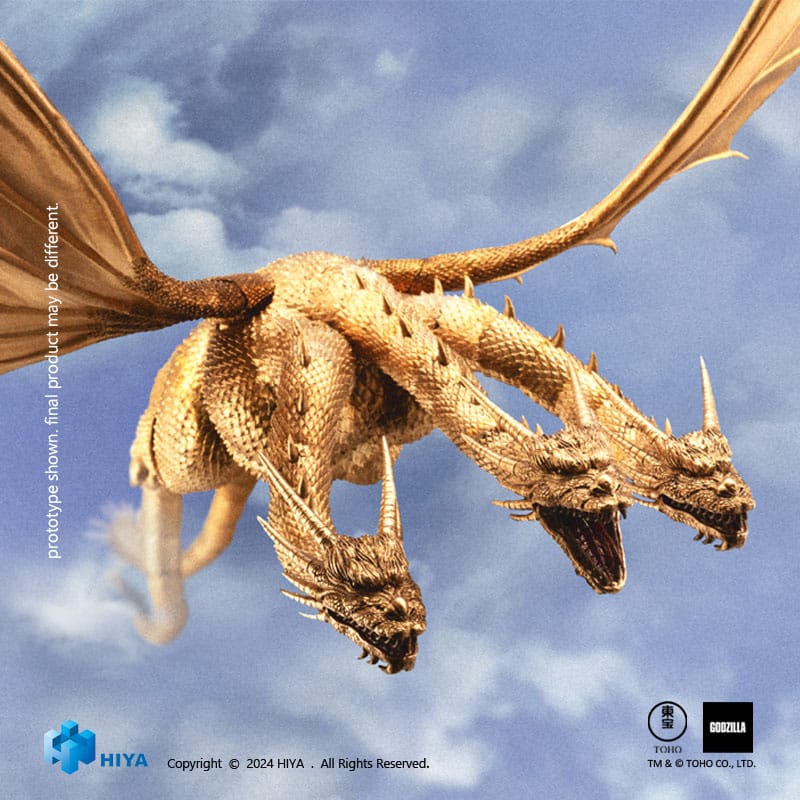 Hiya Toys Godzilla vs King Ghidorah King Ghidorah Exquisite Basic Actionfigur - Beschädigte Verpackung