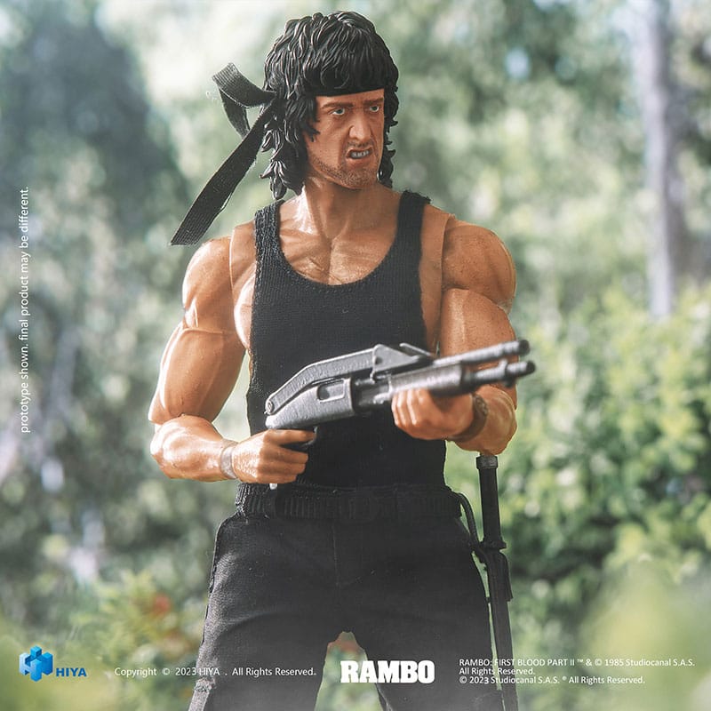Hiya Toys Rambo First Blood II John Rambo Exquisite Super Series 1/12 Actionfigur