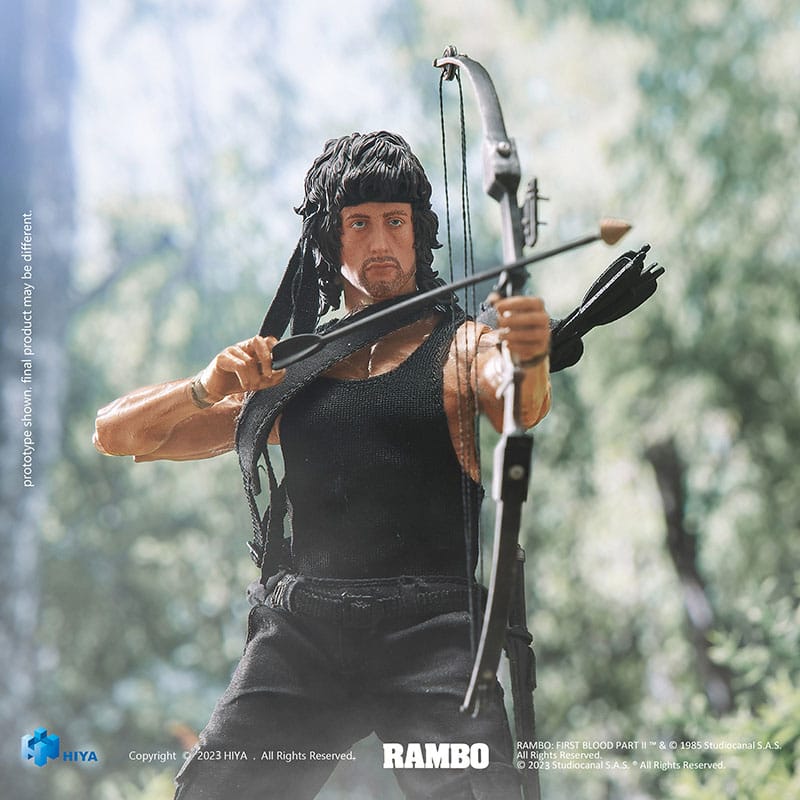Hiya Toys Rambo First Blood II John Rambo Exquisite Super Series 1/12 Actionfigur