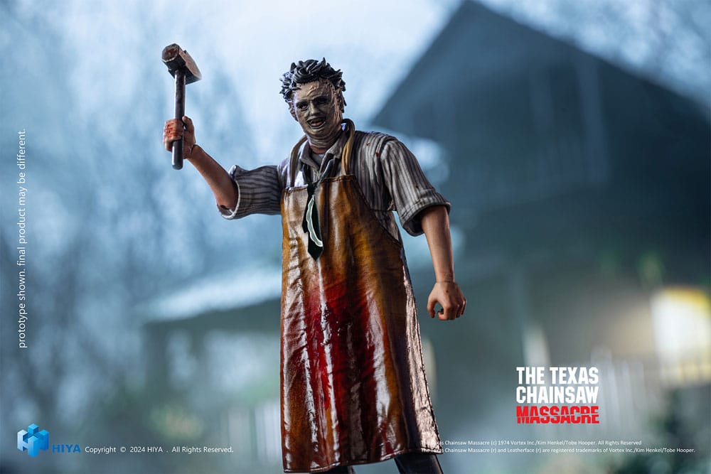 Hiya Toys Texas Chainsaw Massacre (1974) LeatherFace Killing Mask Exquisite Mini 1/18 Actionfigur