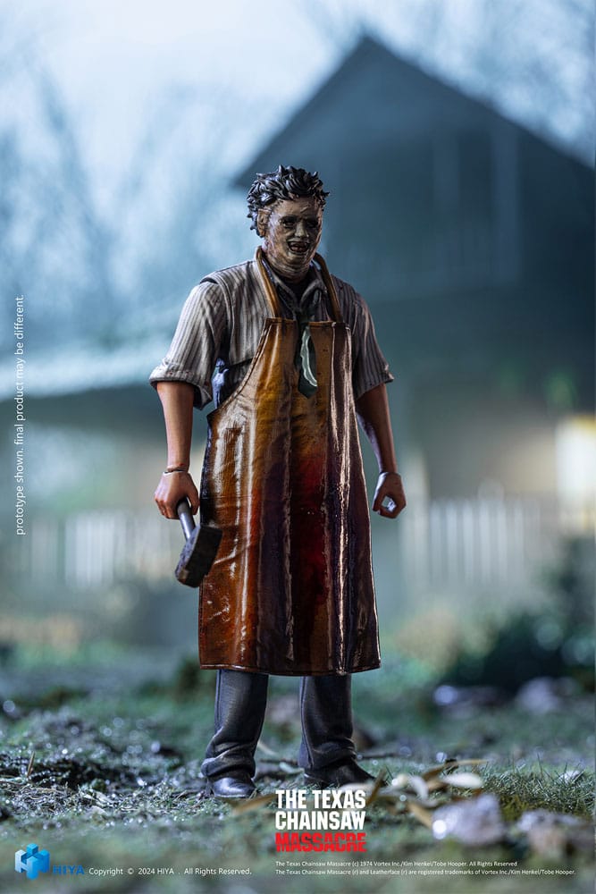 Hiya Toys Texas Chainsaw Massacre (1974) LeatherFace Killing Mask Exquisite Mini 1/18 Actionfigur
