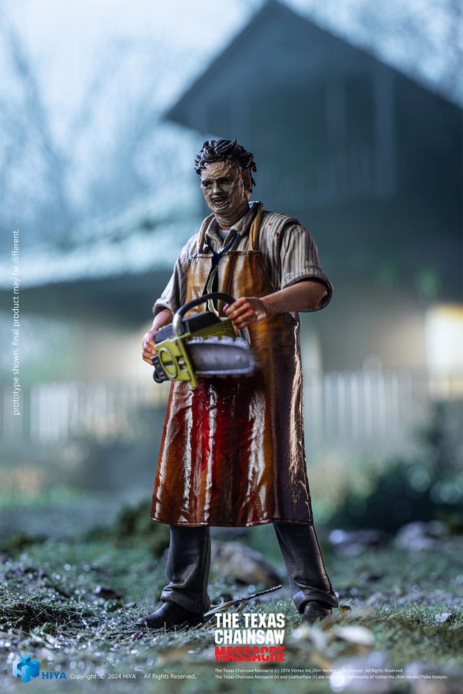 Hiya Toys Texas Chainsaw Massacre (1974) LeatherFace Killing Mask Exquisite Mini 1/18 Actionfigur