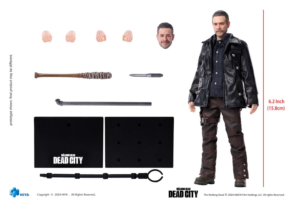 Hiya Toys The Walking Dead Dead City Negan Exquisite Super Series 1/12 Actionfigur