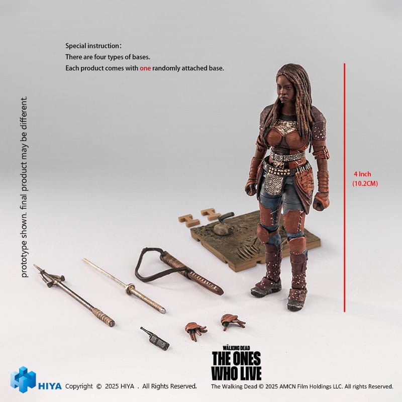 Hiya Toys The Walking Dead The Ones Who Lived Michonne Exquisite Mini 1/18 Actionfigur