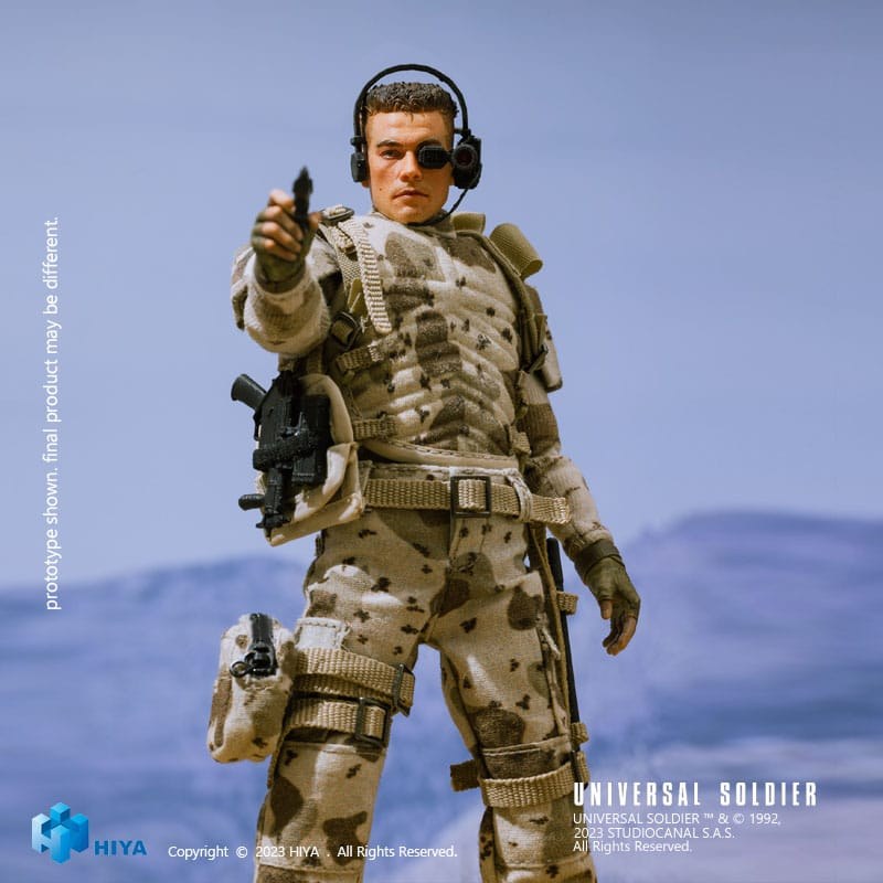 Hiya Toys Universal Soldier Luc Deveraux Jean-Claude van Damme 1/12 Actionfigur