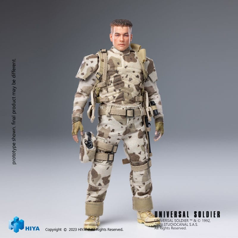 Hiya Toys Universal Soldier Luc Deveraux Jean-Claude van Damme 1/12 Actionfigur