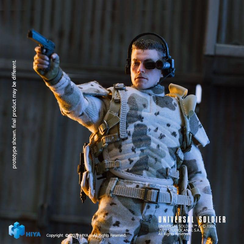 Hiya Toys Universal Soldier Luc Deveraux Jean-Claude van Damme 1/12 Actionfigur
