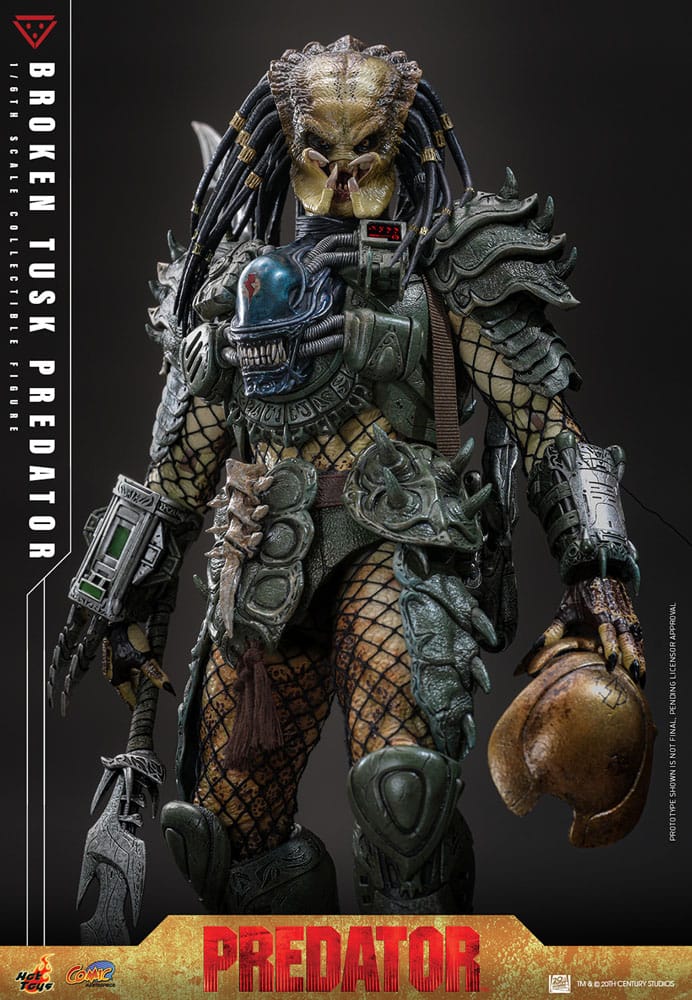 Hot Toys Alien vs. Predator Broken Tusk Predator Comic Masterpiece 1/6 Actionfigur