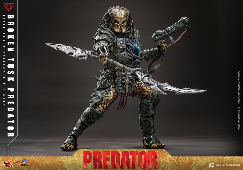 Hot Toys Alien vs. Predator Broken Tusk Predator Comic Masterpiece 1/6 Actionfigur