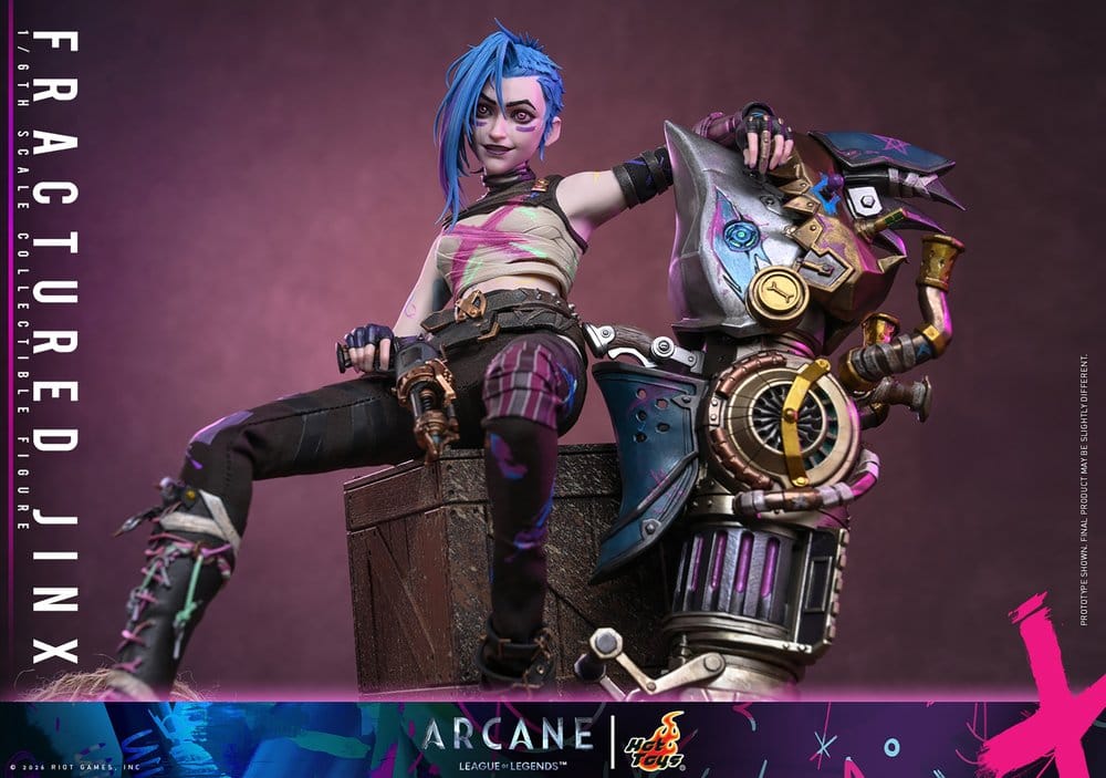 Hot Toys Arcane Fractured Jinx 1/6 Actionfigur