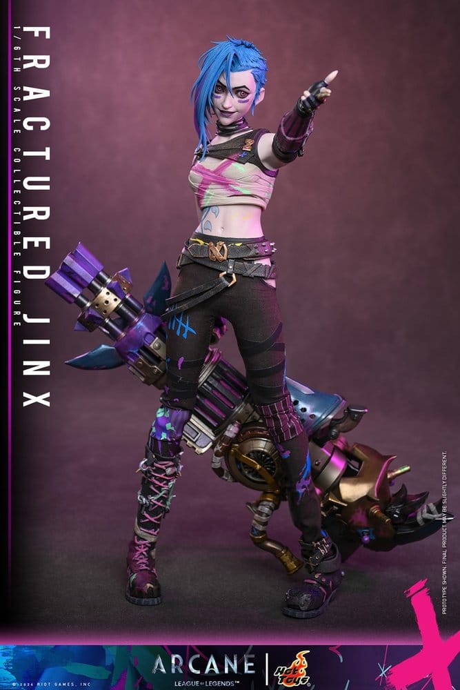 Hot Toys Arcane Fractured Jinx 1/6 Actionfigur