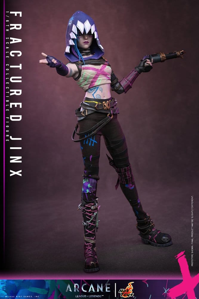 Hot Toys Arcane Fractured Jinx 1/6 Actionfigur