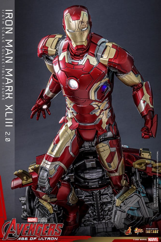 Hot Toys Avengers: Age of Ultron Iron Man Mark XLIII (2.0) Diecast 1/6 Actionfigur