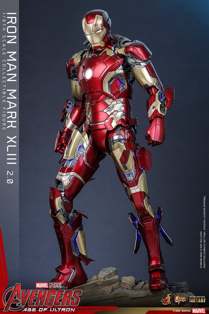 Hot Toys Avengers: Age of Ultron Iron Man Mark XLIII (2.0) Diecast 1/6 Actionfigur