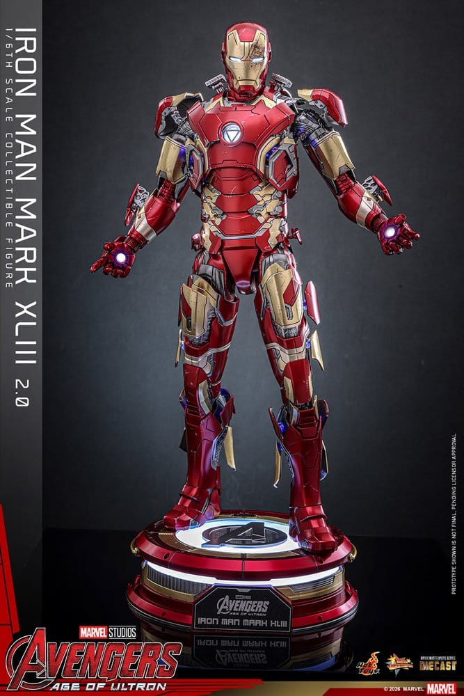 Hot Toys Avengers: Age of Ultron Iron Man Mark XLIII (2.0) Diecast 1/6 Actionfigur