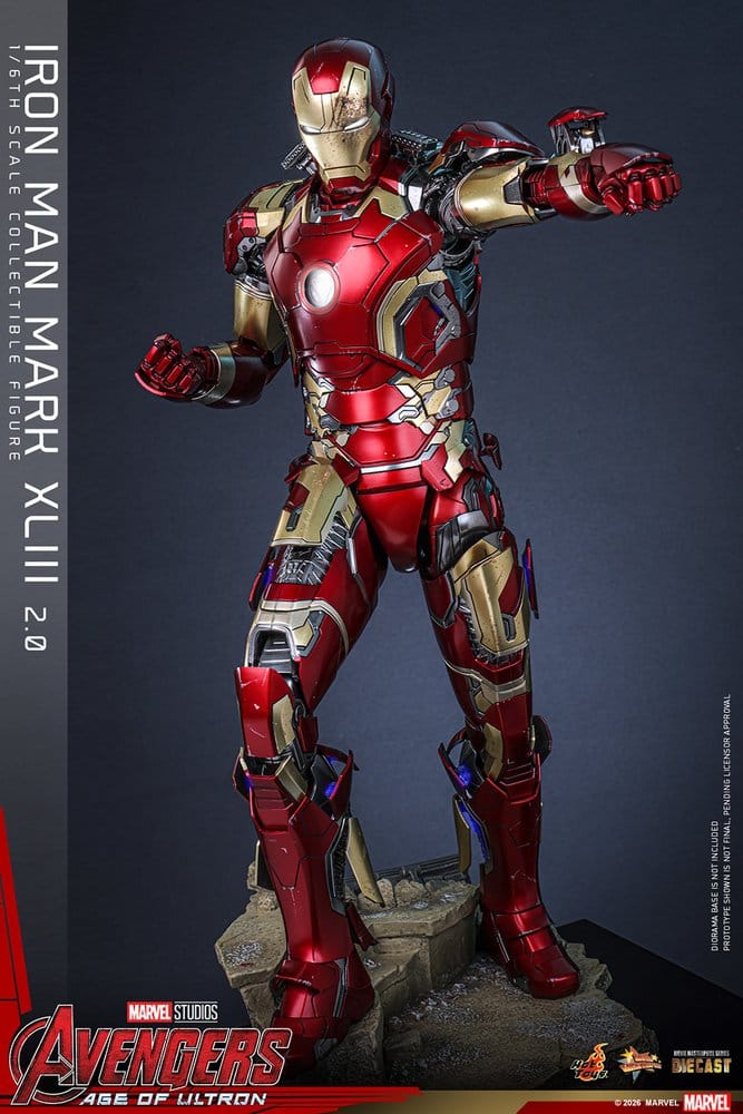 Hot Toys Avengers: Age of Ultron Iron Man Mark XLIII (2.0) Diecast 1/6 Actionfigur