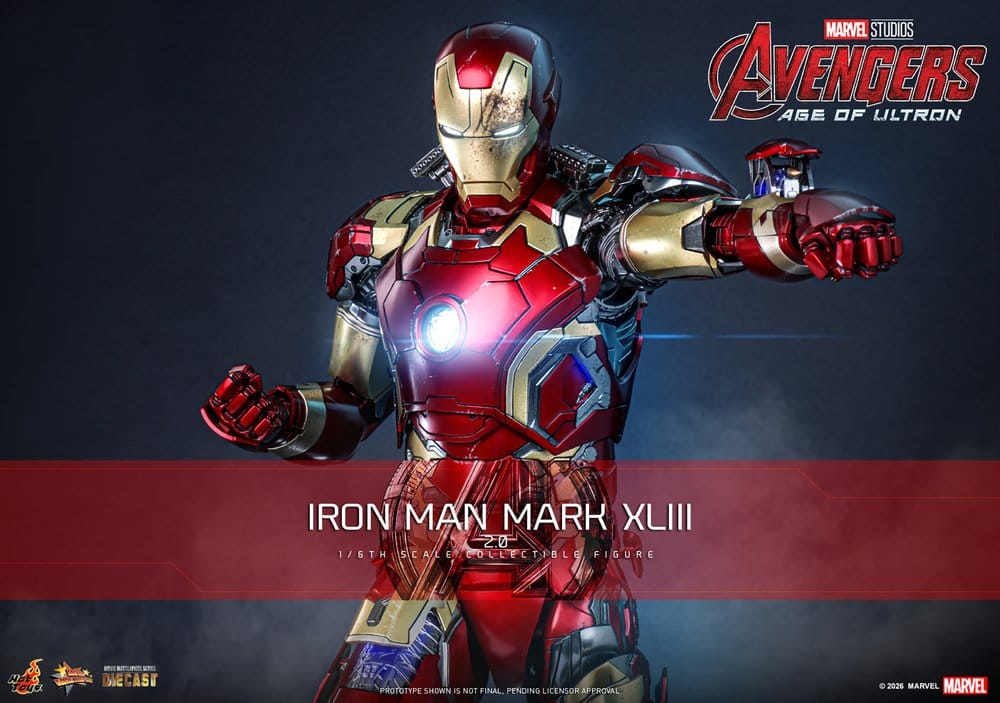 Hot Toys Avengers: Age of Ultron Iron Man Mark XLIII (2.0) Diecast 1/6 Actionfigur