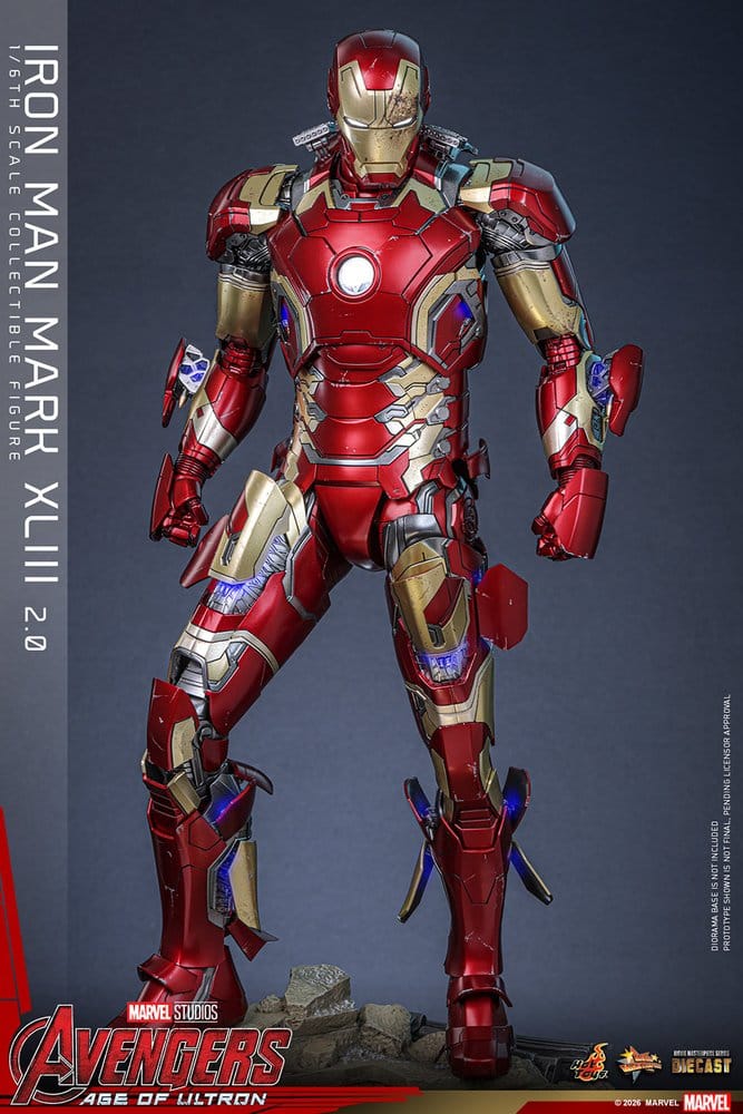 Hot Toys Avengers: Age of Ultron Iron Man Mark XLIII (2.0) Diecast 1/6 Actionfigur