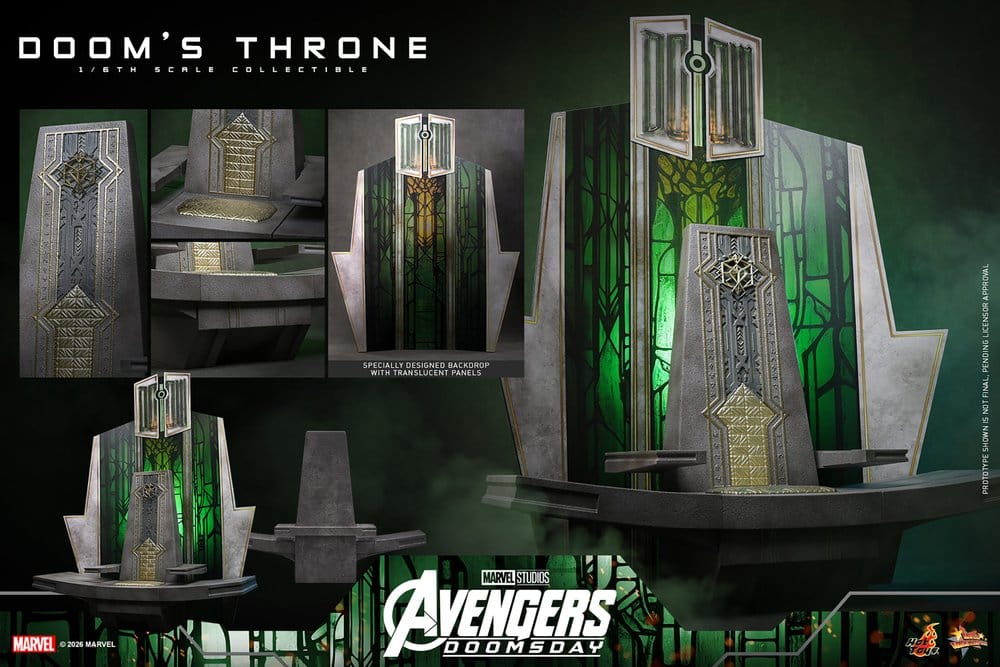Hot Toys Avengers Doomsday Doctor Doom Thron 1/6 Actionfigurenzubehör