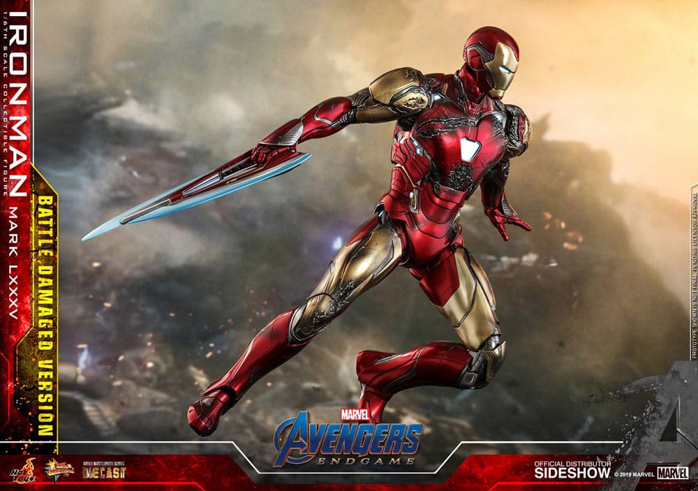 Hot Toys Avengers Endgame Iron Man Mark LXXXV (Battle Damaged Version) Special Edition Diecast 1/6 Actionfigur