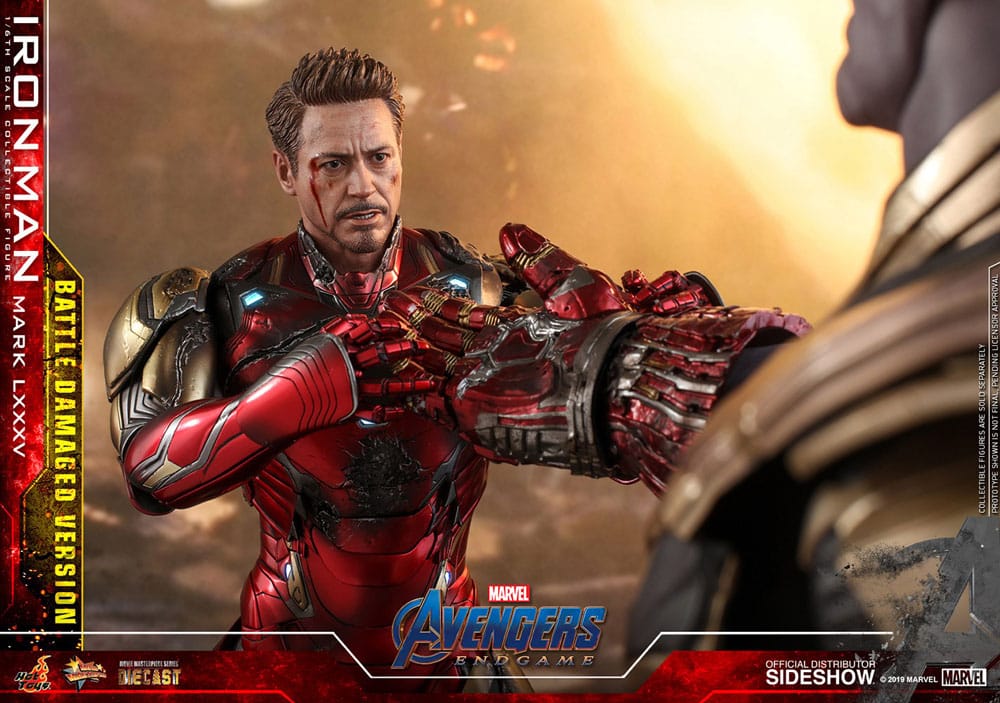 Hot Toys Avengers Endgame Iron Man Mark LXXXV (Battle Damaged Version) Special Edition Diecast 1/6 Actionfigur
