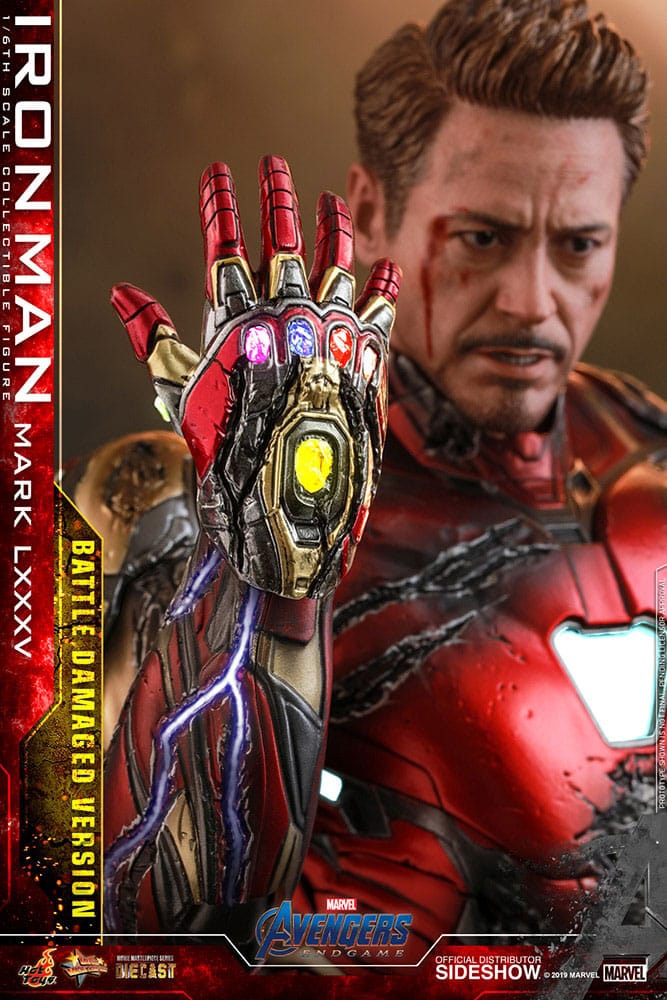 Hot Toys Avengers Endgame Iron Man Mark LXXXV (Battle Damaged Version) Special Edition Diecast 1/6 Actionfigur