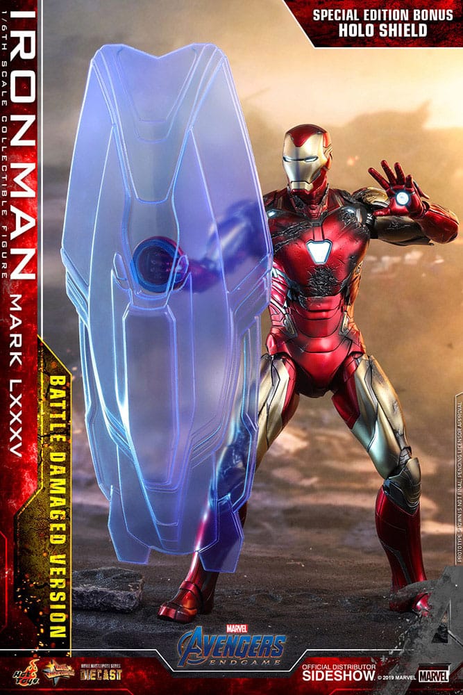 Hot Toys Avengers Endgame Iron Man Mark LXXXV (Battle Damaged Version) Special Edition Diecast 1/6 Actionfigur