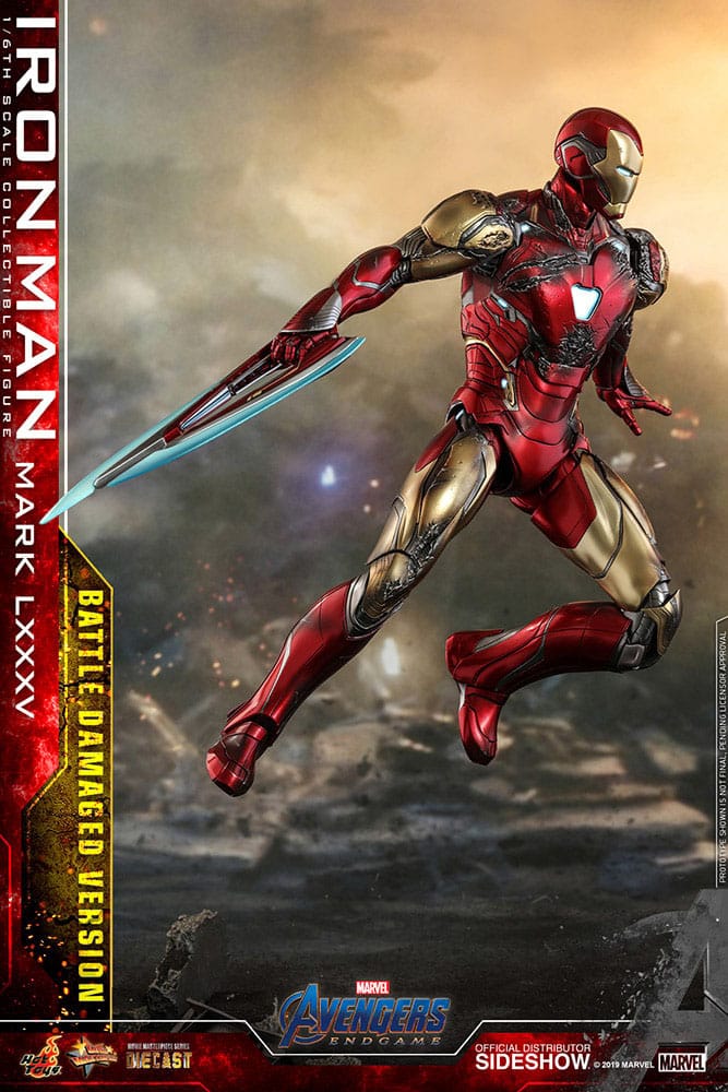 Hot Toys Avengers Endgame Iron Man Mark LXXXV (Battle Damaged Version) Special Edition Diecast 1/6 Actionfigur