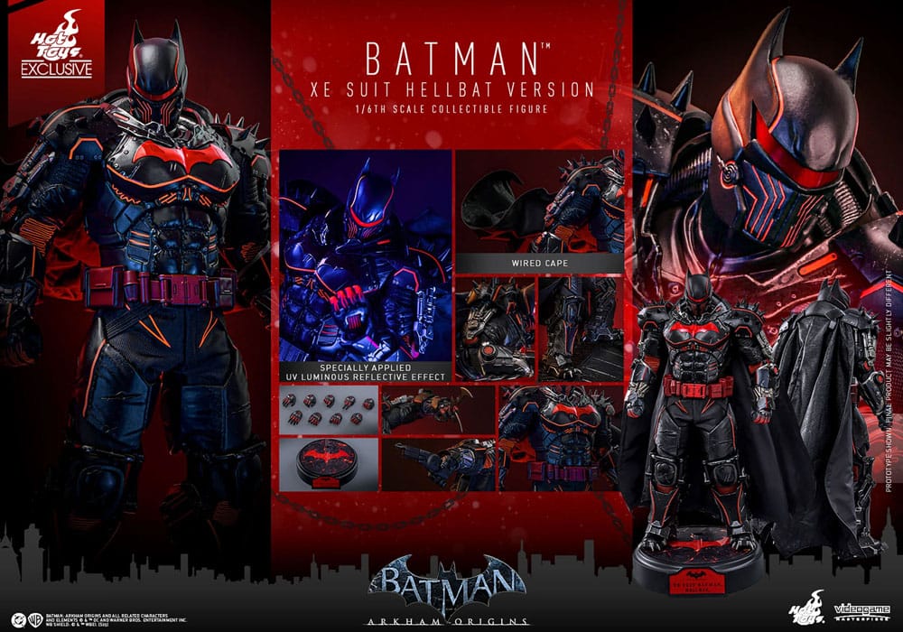 Hot Toys Batman Arkham Origins XE Suit Hellbat Version Exclusive 1/6 Actionfigur