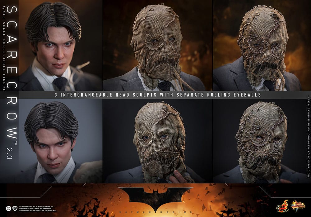 Hot Toys Batman Begins Scarecrow 2.0 Movie Masterpiece Actionfigur