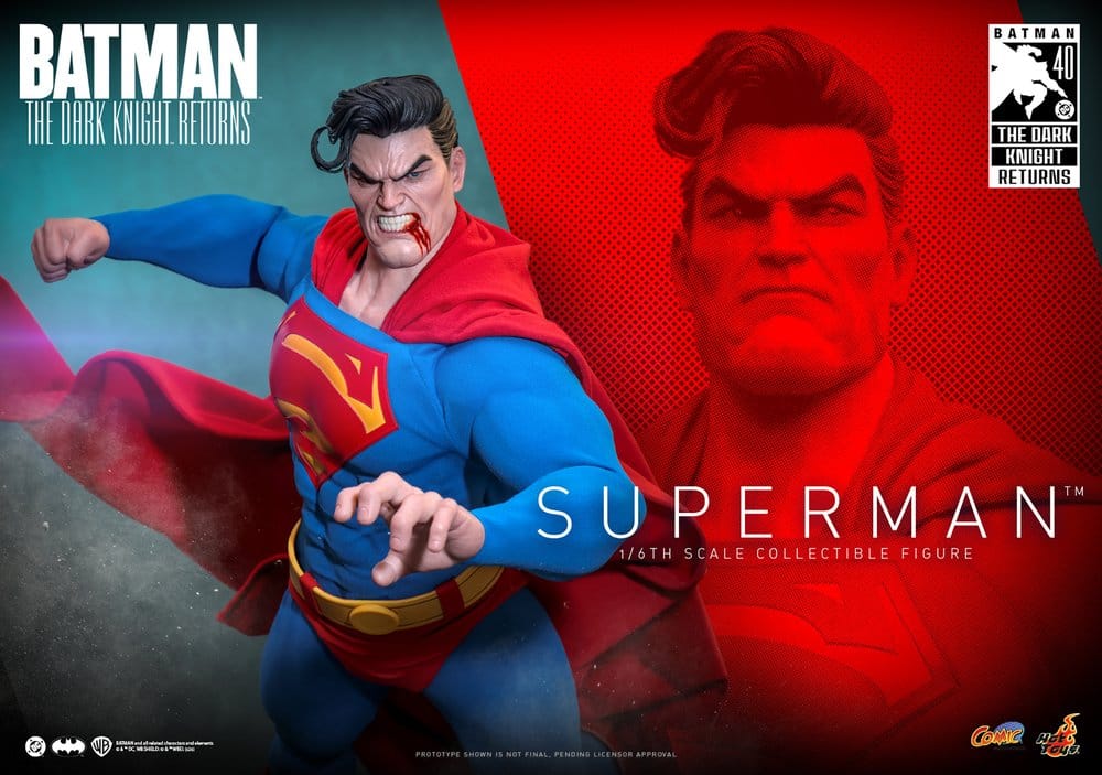 Hot Toys Batman: The Dark Knight Returns Comic Masterpiece Actionfigur 1/6 Superman 34 cm
