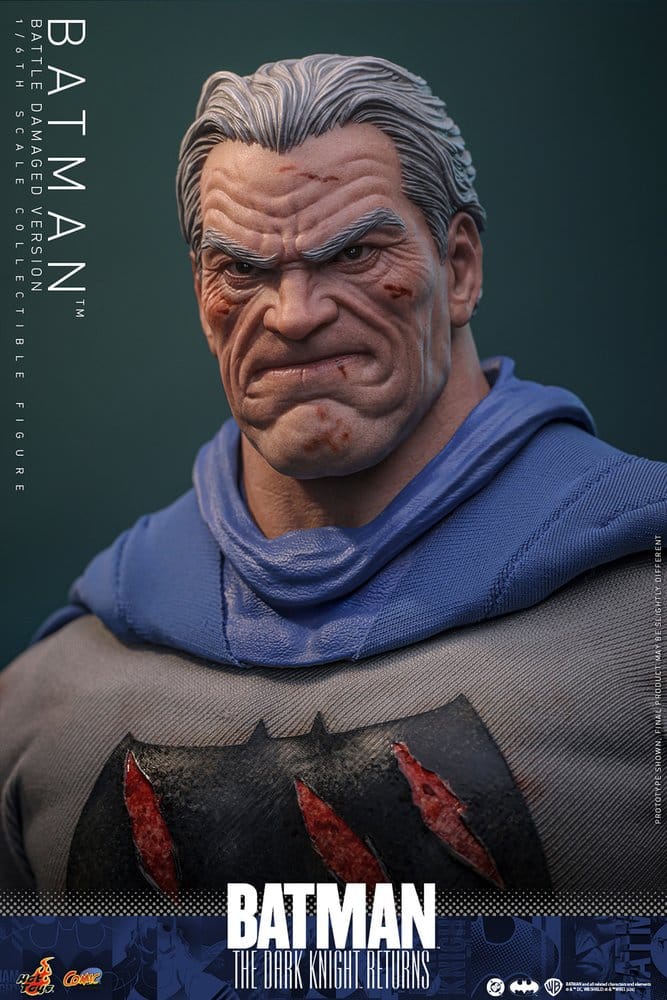 Hot Toys Batman: The Dark Knight Returns Comic Masterpiece Actionfigur 1/6 Batman (Battle Damaged Version) 32 cm