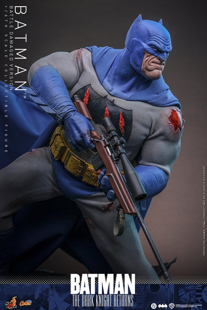 Hot Toys Batman: The Dark Knight Returns Comic Masterpiece Actionfigur 1/6 Batman (Battle Damaged Version) 32 cm