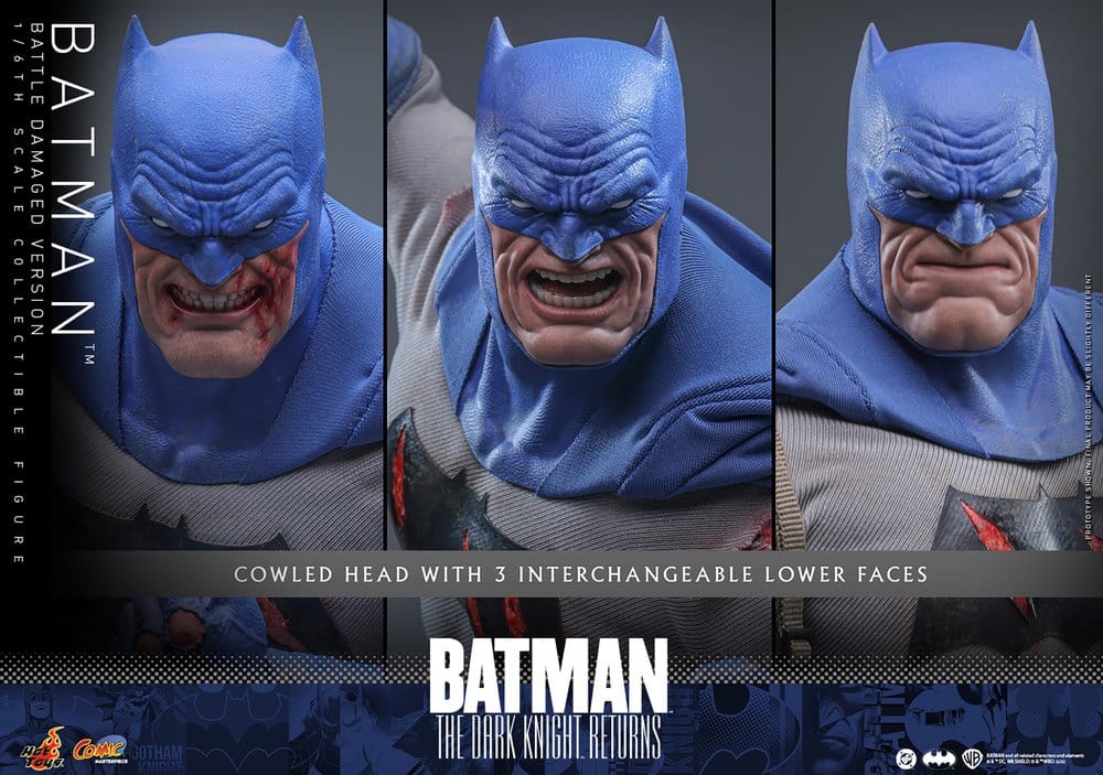 Hot Toys Batman: The Dark Knight Returns Comic Masterpiece Actionfigur 1/6 Batman (Battle Damaged Version) 32 cm