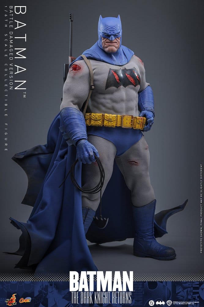Hot Toys Batman: The Dark Knight Returns Comic Masterpiece Actionfigur 1/6 Batman (Battle Damaged Version) 32 cm
