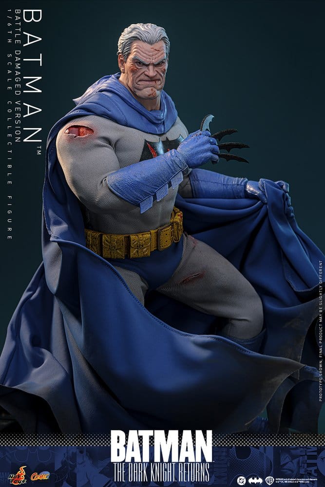 Hot Toys Batman: The Dark Knight Returns Comic Masterpiece Actionfigur 1/6 Batman (Battle Damaged Version) 32 cm